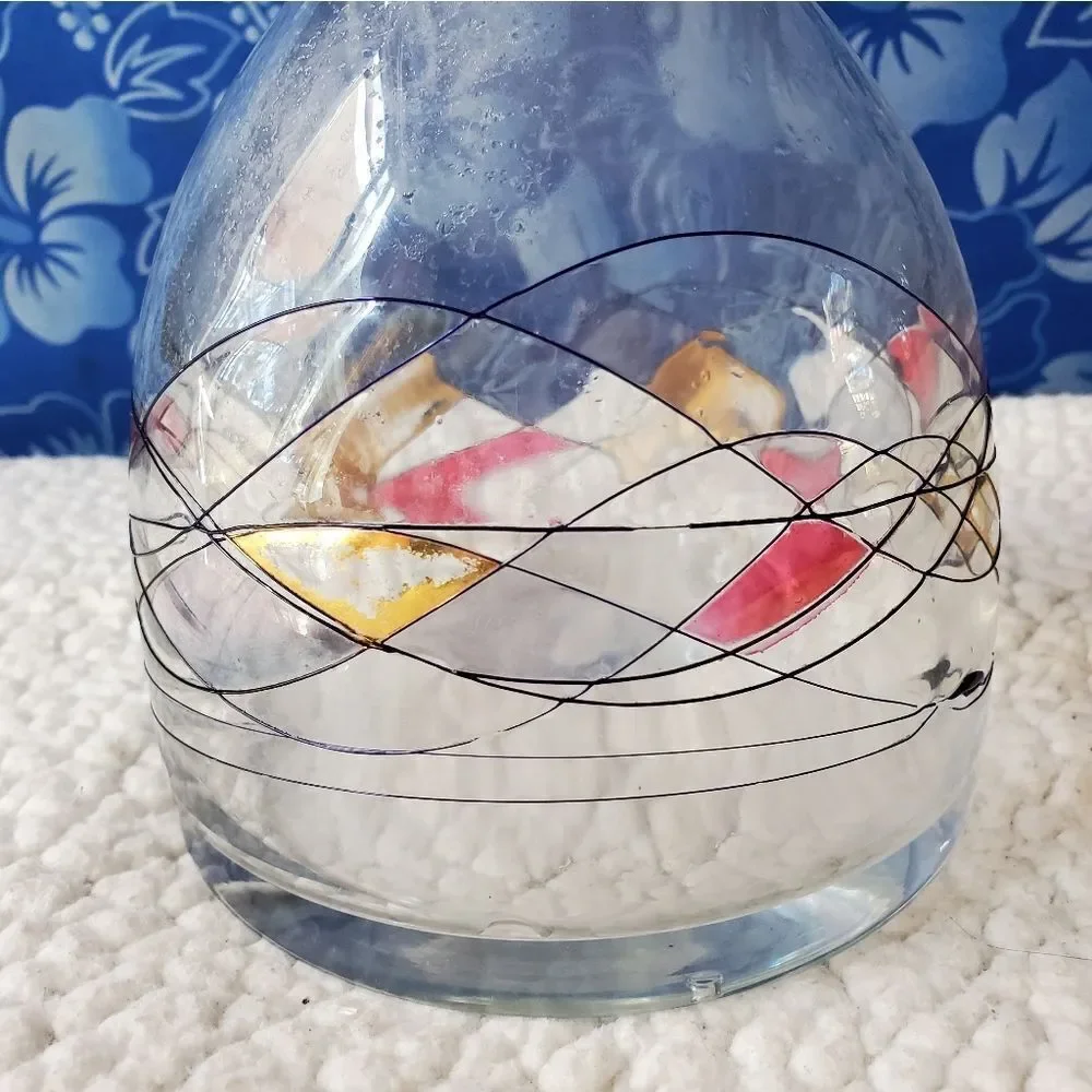 Art Deco Whiskey Decanter Glass Vintage